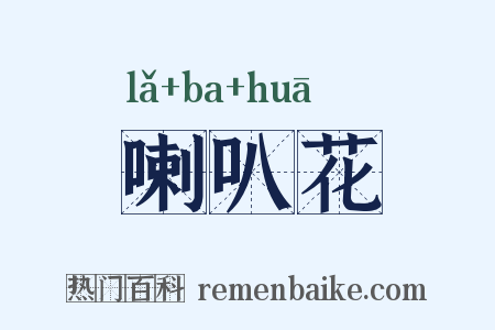 喇叭花是什么意思的图片